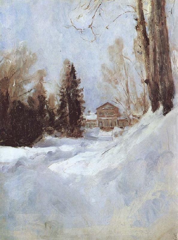 Valentin Serov Winter in Abramtsevo A House oil painting picture